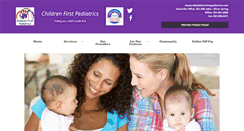 Desktop Screenshot of childrenfirstpediatrics.com