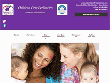 Tablet Screenshot of childrenfirstpediatrics.com